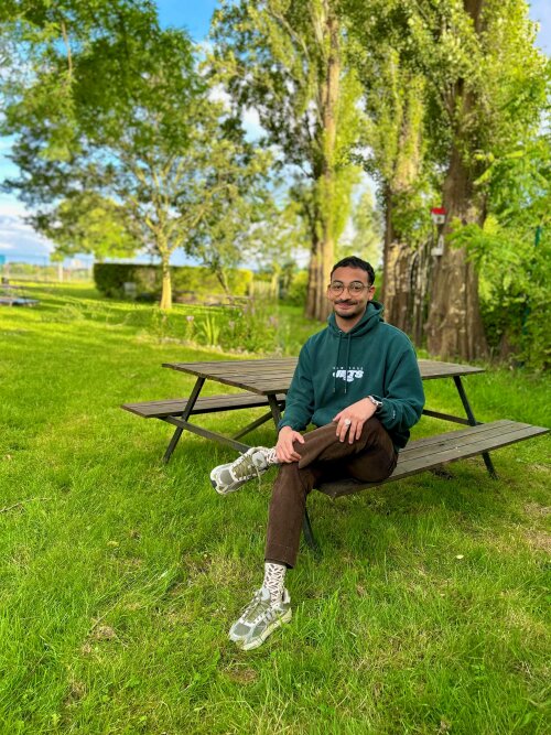 Alexander Perez, student-vluchteling in het vorige Taaljaar